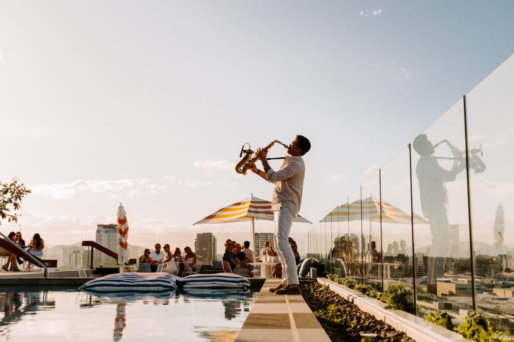 redtie pool party with redtie entertainment