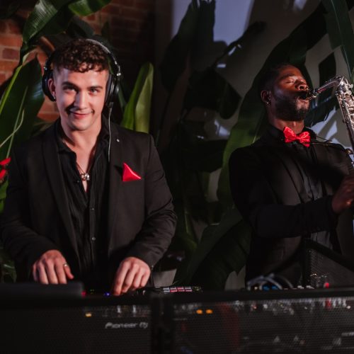 redtie djs with sax combo